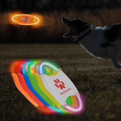 LED Dog Frisbee – Glow-in-the-Dark Flying Disc