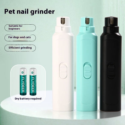 Electric Pet Nail Grinder – Battery-Powered Trimmer for Dogs & Cats