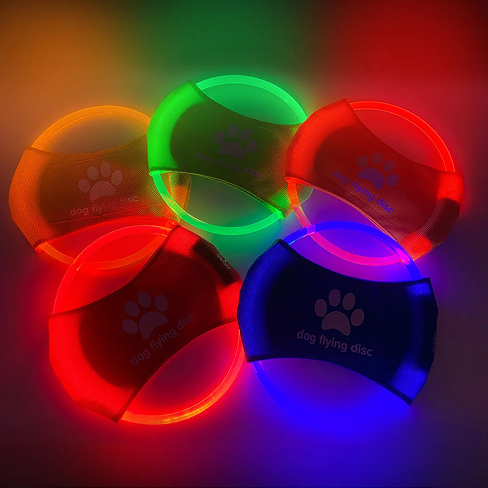 LED Dog Frisbee – Glow-in-the-Dark Flying Disc