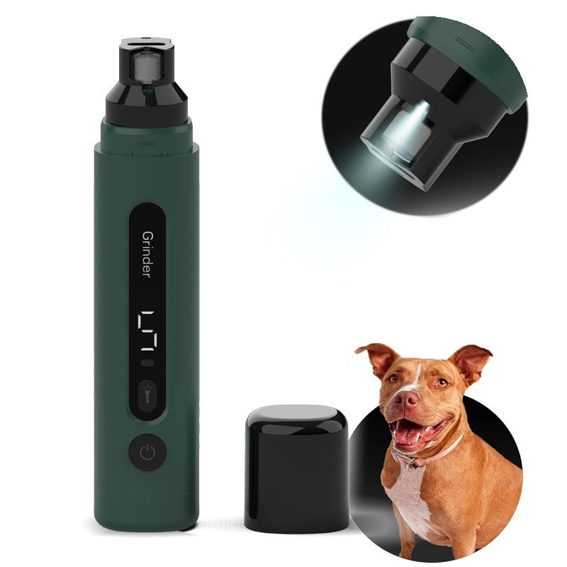 Electric Pet Nail Grinder – Quiet, Rechargeable Trimmer for Dogs & Cats