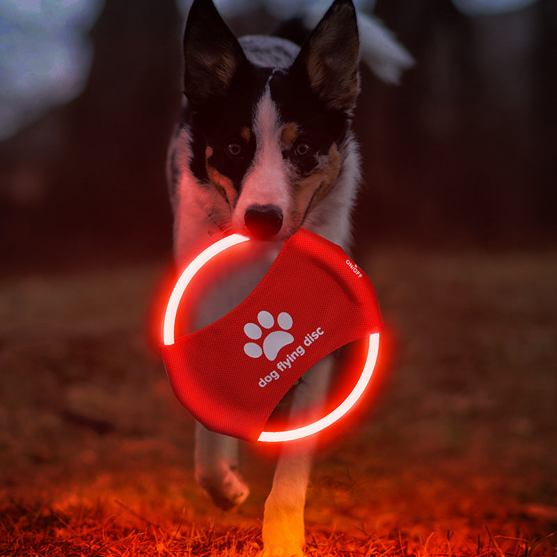 LED Dog Frisbee – Glow-in-the-Dark Flying Disc